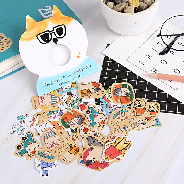 Cute Cat Mini DIY Stickers (30 pcs)