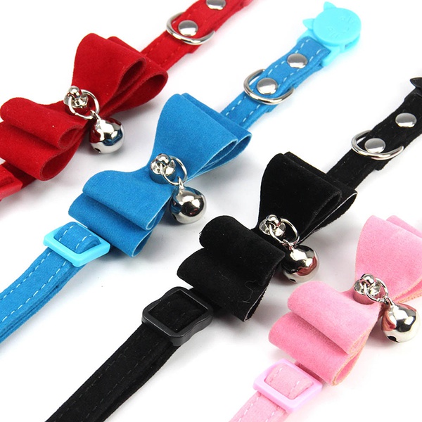 Pet collar velvet cat bell collar neckband