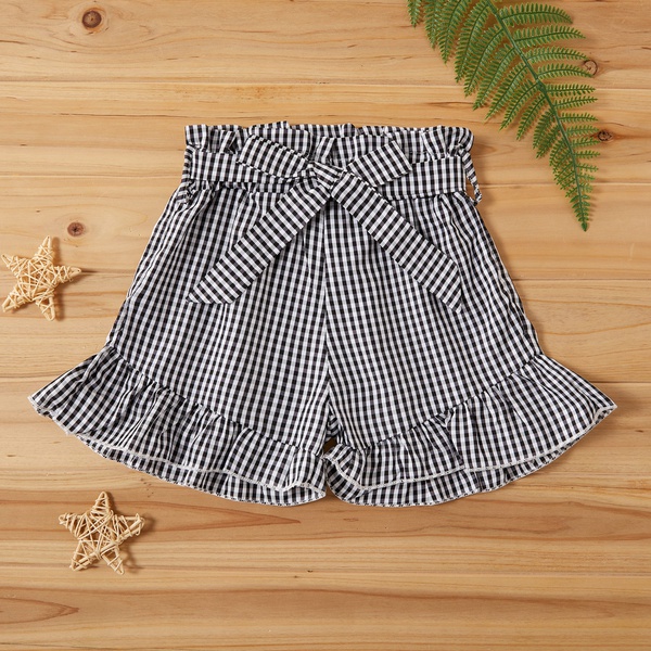 Baby / Toddler Girl Pretty Plaid Bowknot Shorts