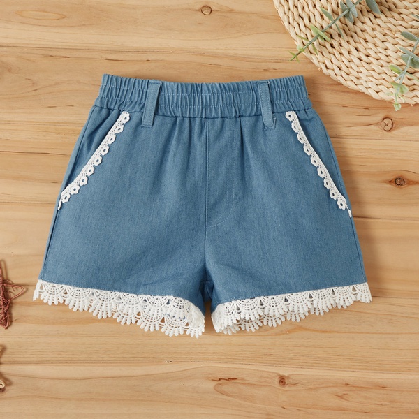 Baby / Toddler Girl Lace Decor Shorts