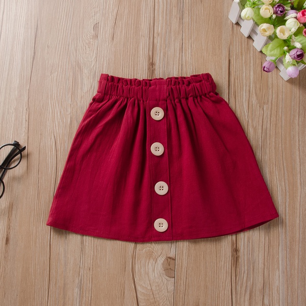 Baby / Toddler Girl Casual Solid Skirt