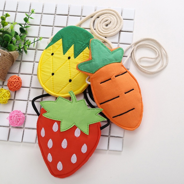 Adorable Fruit Shoulder Bags for Children