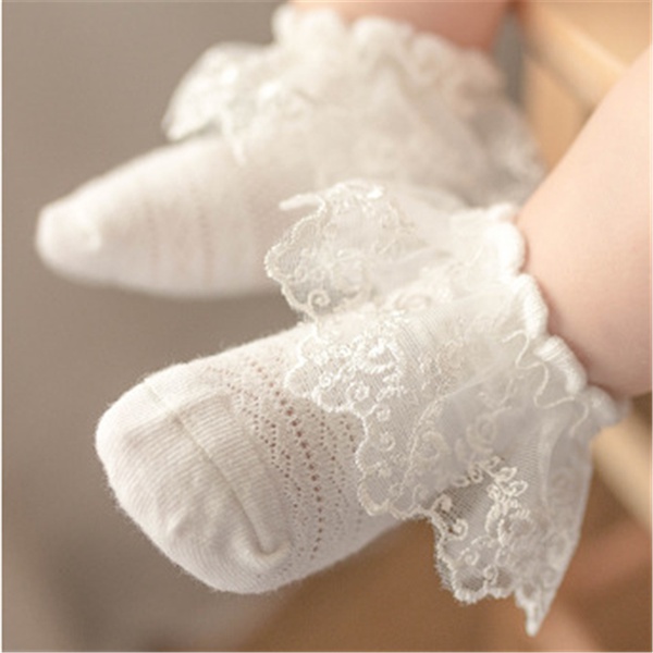 Baby Girl Lace Ruffle Socks