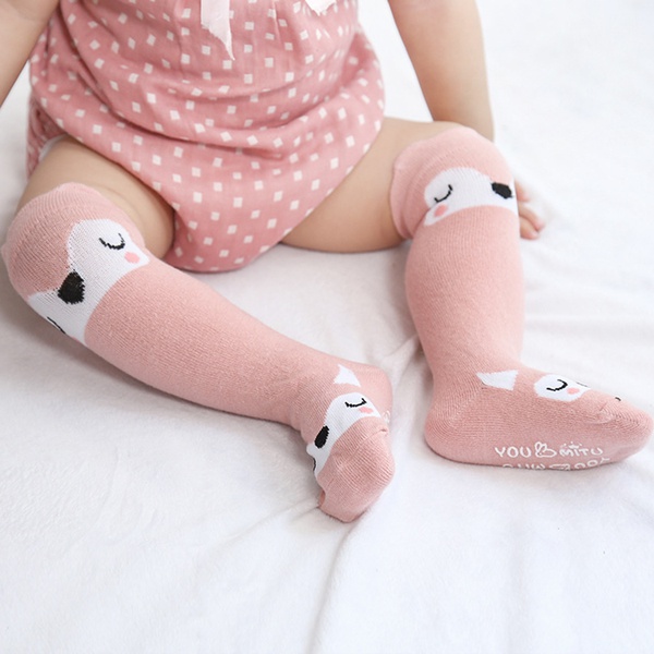 Cute Animal and Letter Print 3D Ear Decor Socks