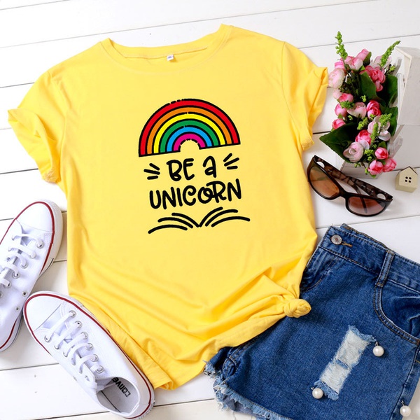 Pretty Rainbow Printed Short-sleeve Tee