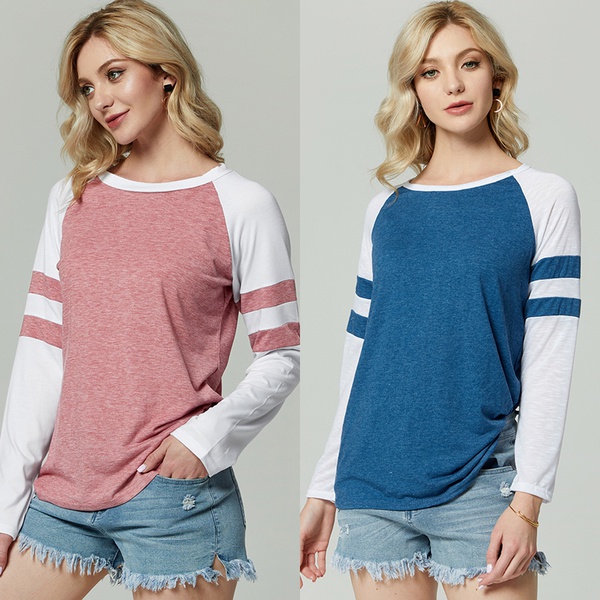 Fashionable Stripe Contrast Top