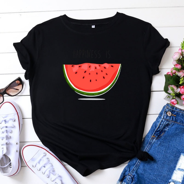 Pretty Watermelon Printed Short-sleeve Tee